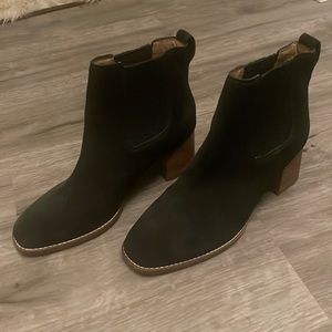 Madewell Bryce Suede Black Chelsea Boot
